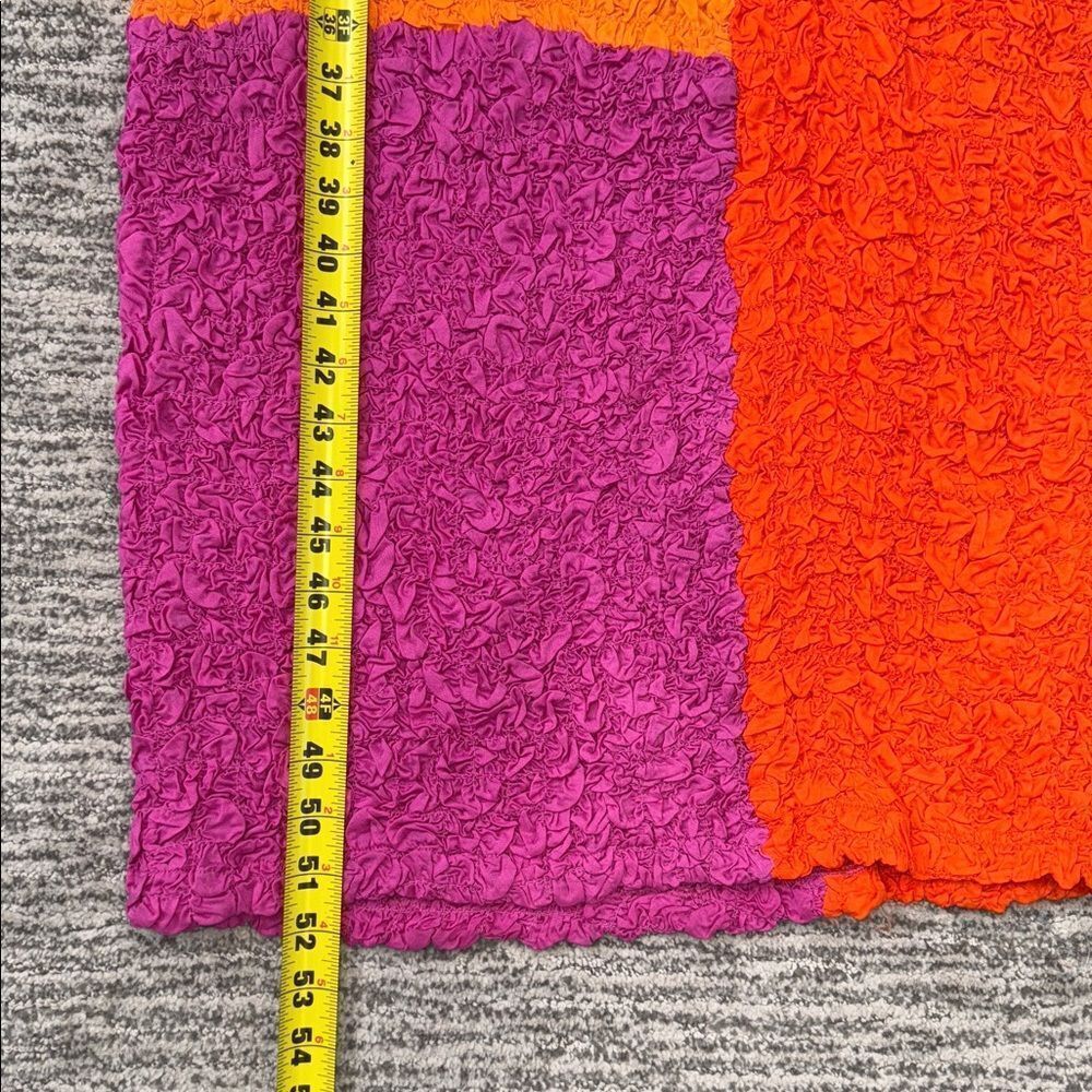 New Mara Hoffman Sloan Textured Colorblock Popcorn Midi Dress Small - Picture 12 of 15